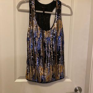 BCBG sequin top